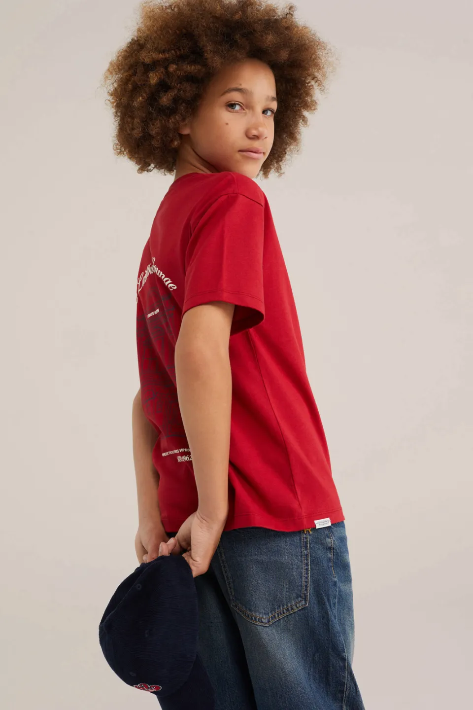 WE Fashion T-shirt rood met backprint, foto 5