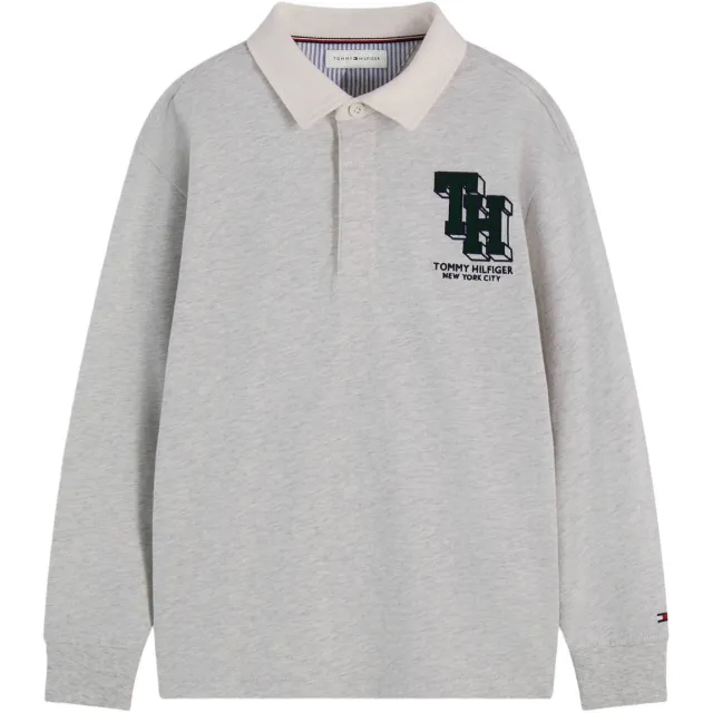 Tommy Hilfiger longsleeve lichtgrijs, foto 2