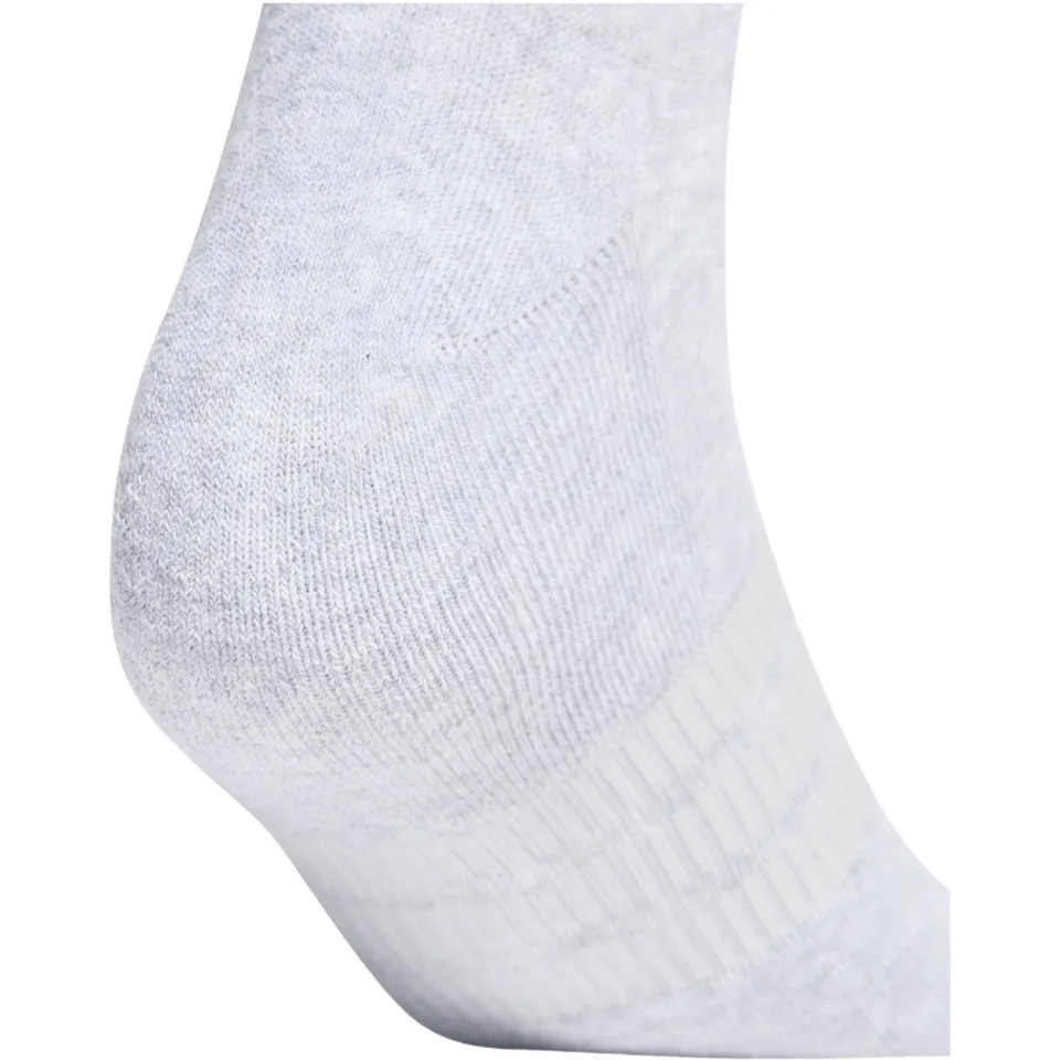 Adidas Essential ankle sportsokken zwart wit grijs 3-pack, foto 4