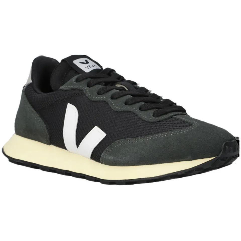 Veja Rio Branco II suède sneakers met logo - zwart/wit, foto 6