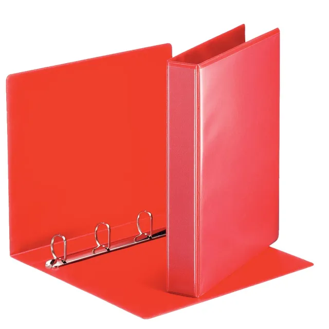 Esselte Presentatieringband esselte essentials panorama a4 4-rings d-mechaniek 30mm rood