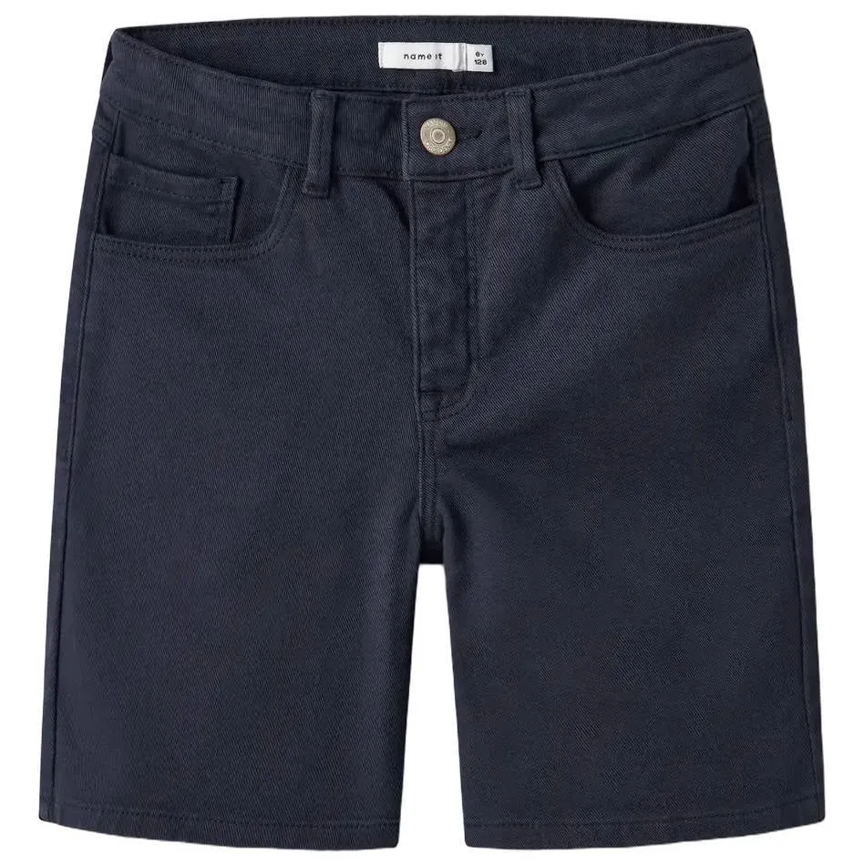 NAME IT regular bermuda korte broek donkerblauw, foto 2