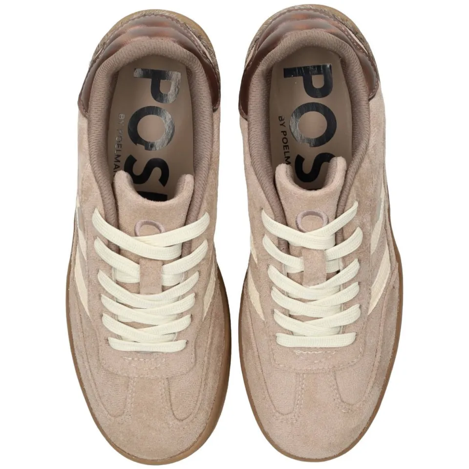 POSH by Poelman Millie leren sneakers - beige, foto 3