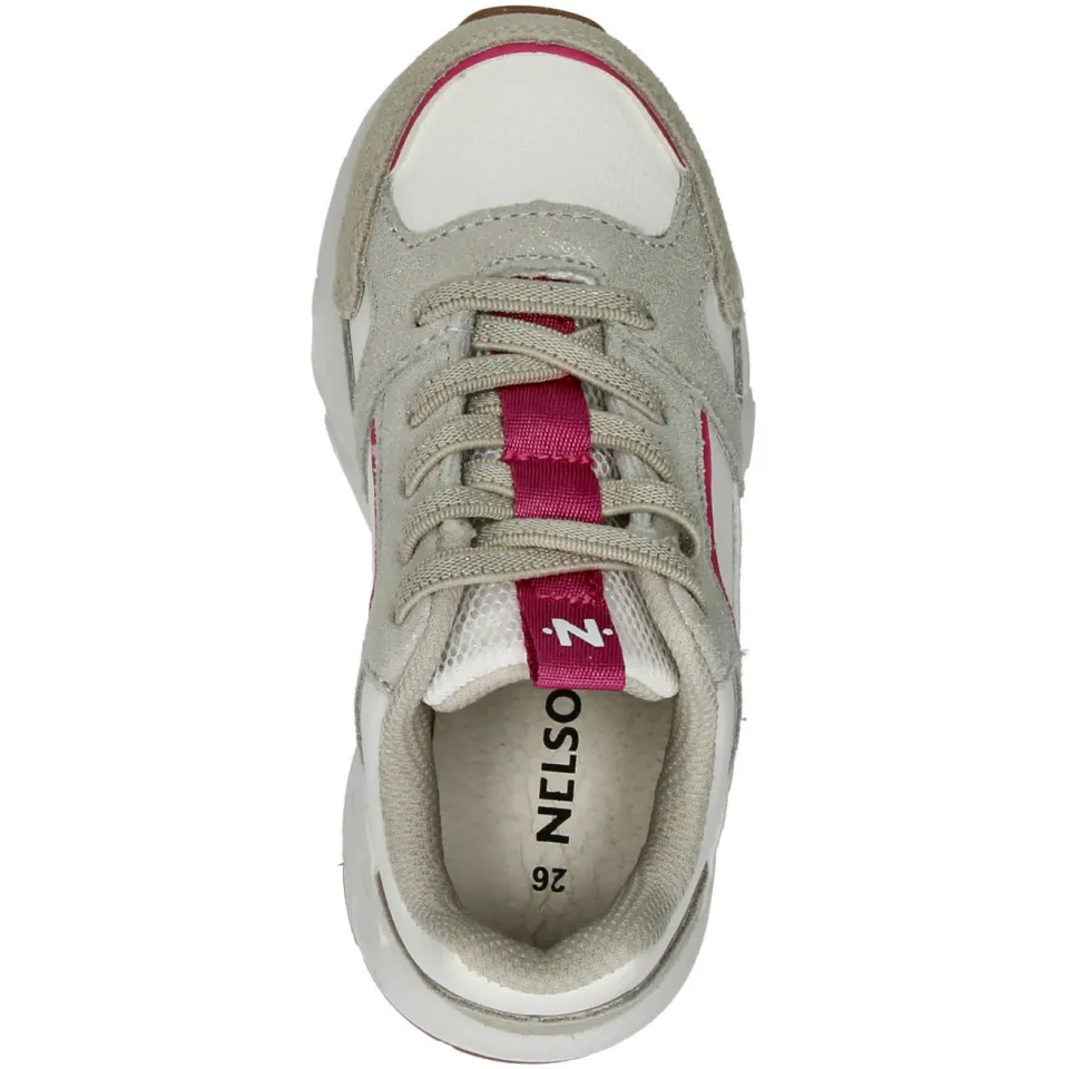 Nelson Kids sneakers beige/roze, foto 3