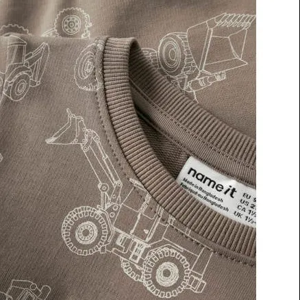 NAME IT MINI sweater lichtbruin, foto 4