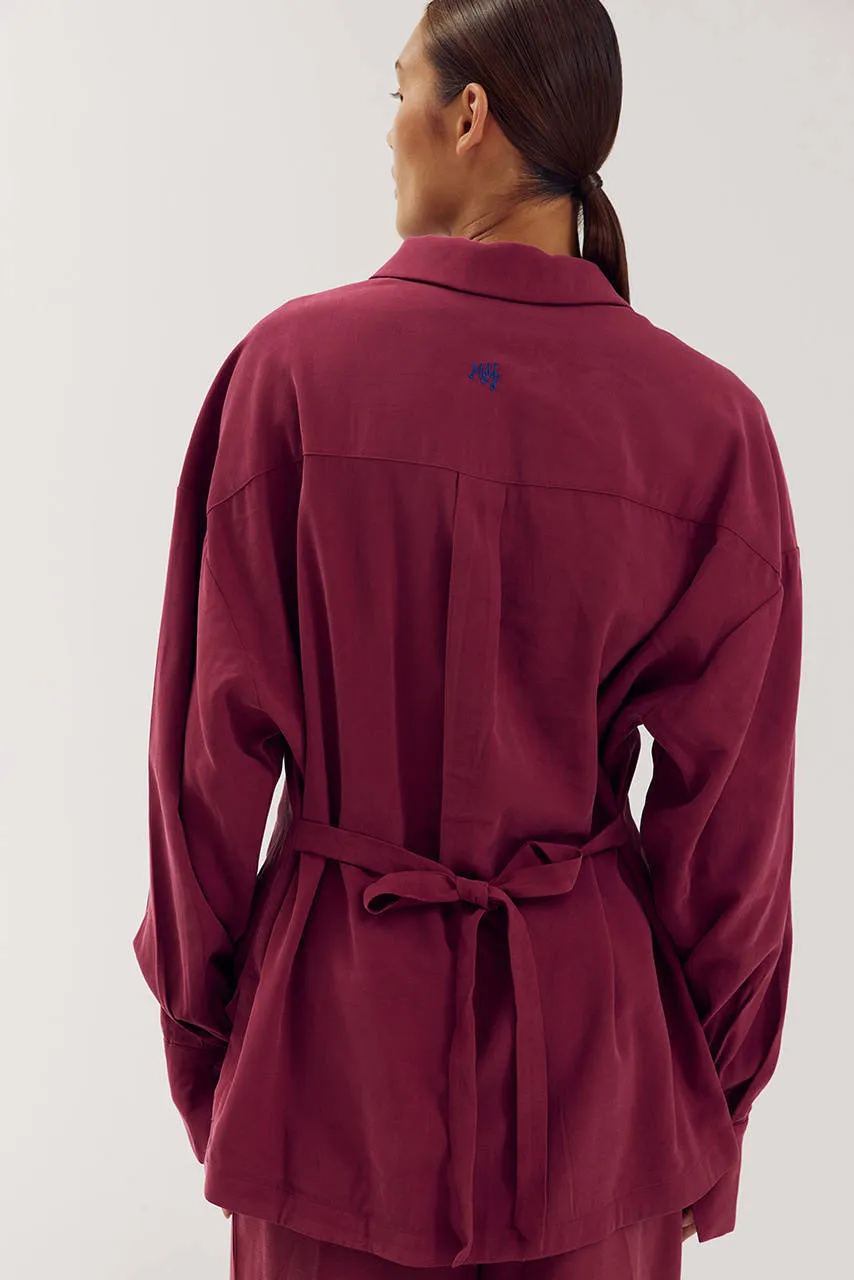 Harper & Yve Helena blouse wijnrood, foto 5