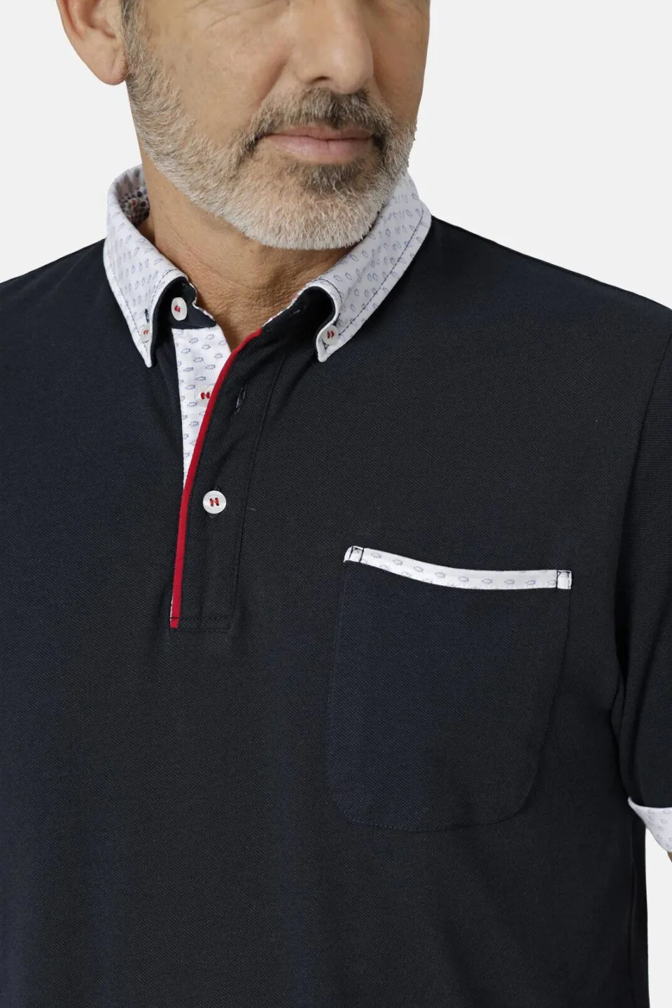 Babista regular fit polo FIOREZZENTO donkerblauw, foto 6