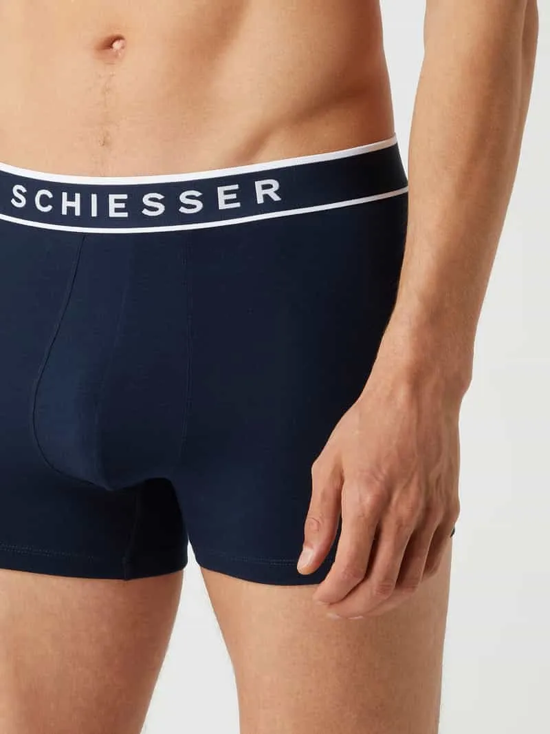 Schiesser Boxershort met stretch in set van 3 donkerblauw, foto 3