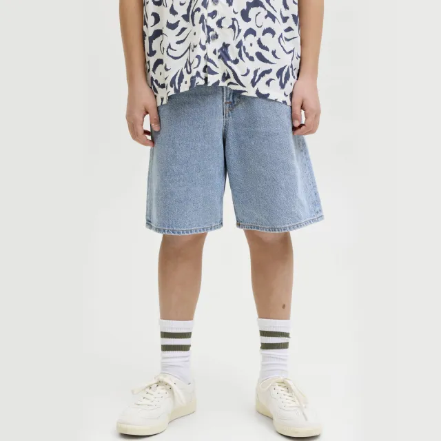 JJ Rebel JUNIOR baggy jeansshort lichtblauw blue denim, foto 4