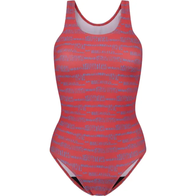 Moodies Undies menstruatie badpak rood lichtblauw, foto 2