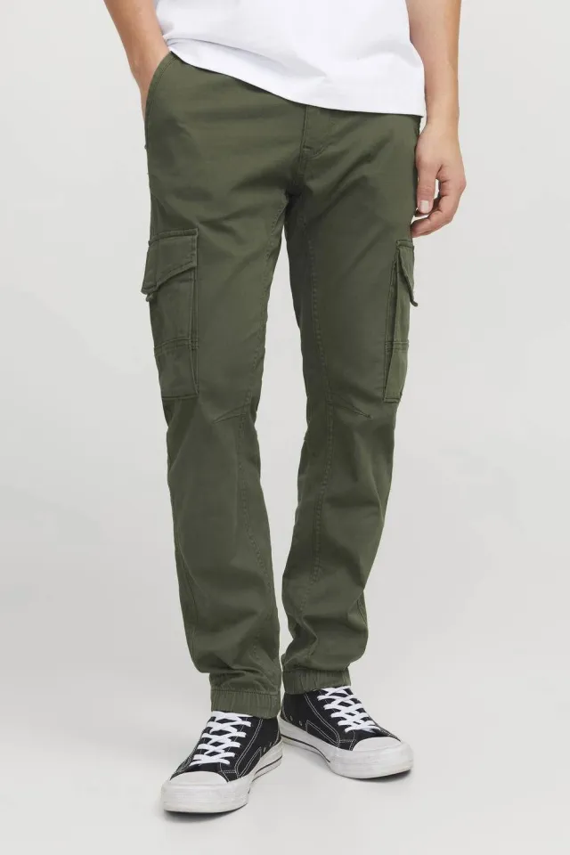 Jack & Jones JJIPAUL cargobroek olijfgroen, foto 3