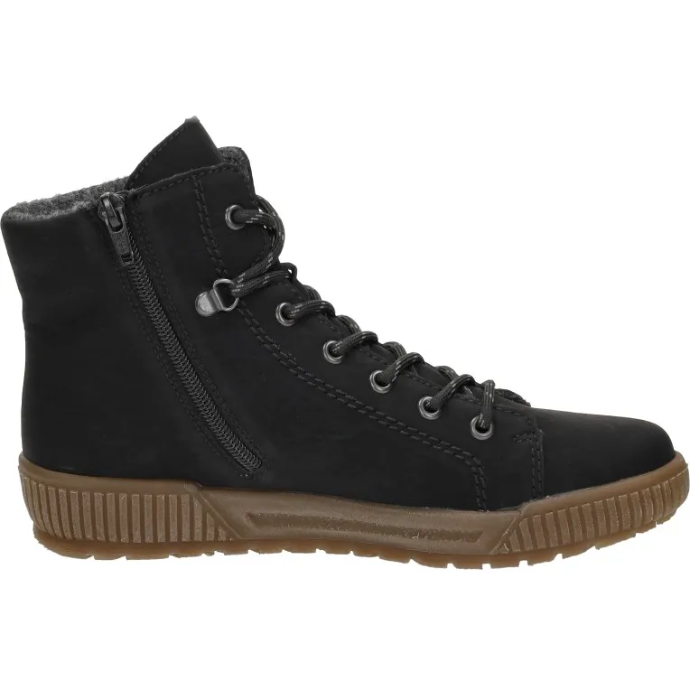 Rieker veterschoenen hoog zwart