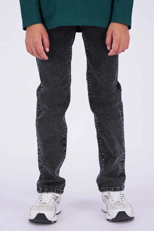 Vingino slim fit jeans - zwart Washed black