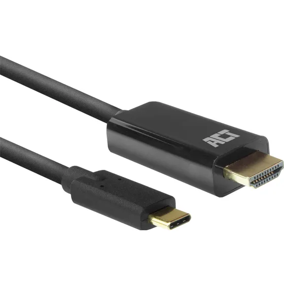 Act USB-C naar HDMI kabel 2 meter zwart