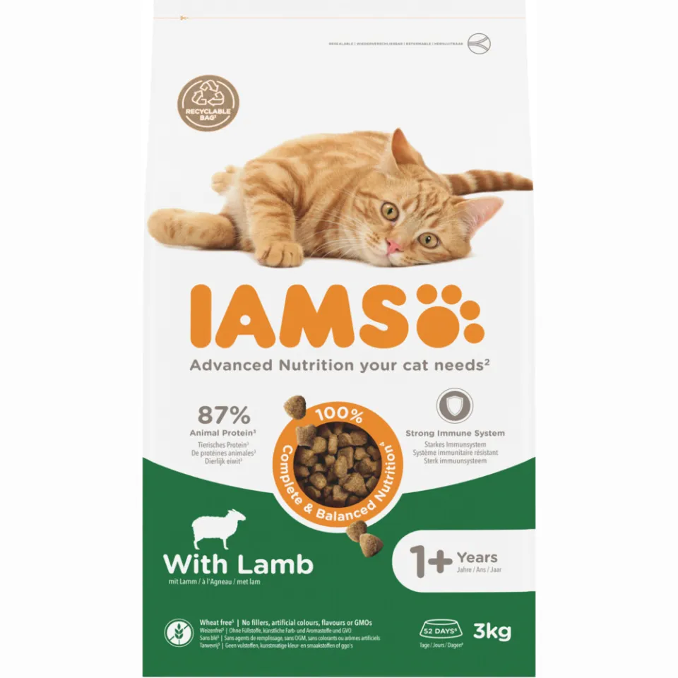 Iams for Vitality kattenvoer met lam 3 kg, foto 2