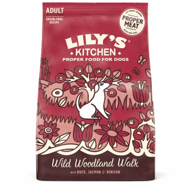 Lily's Kitchen Adult Wild Woodland Walk hondenvoer eend, zalm en hert