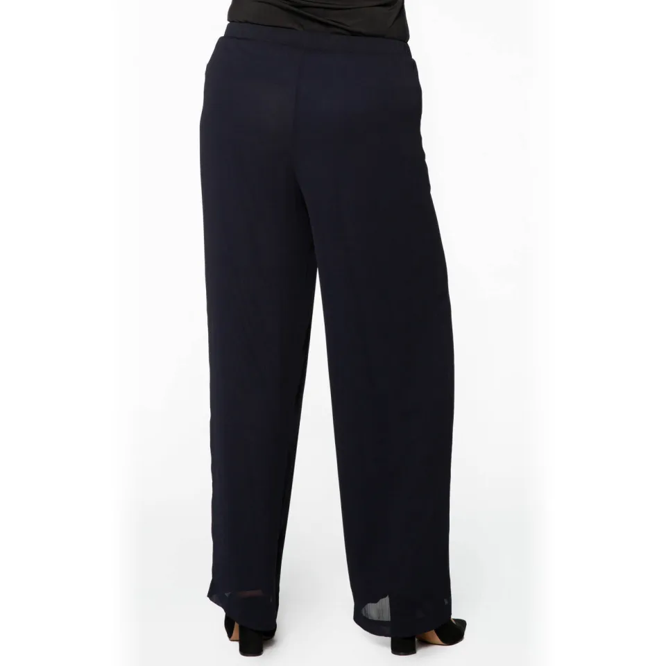 Yoek high waist broek marineblauw, foto 4