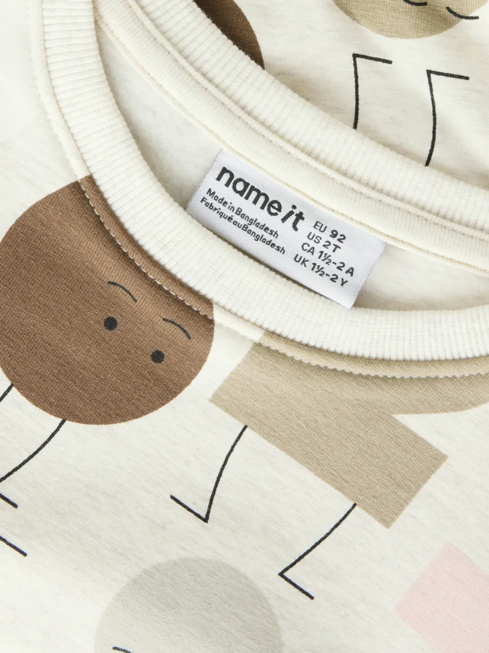 NAME IT MINI sweater met print - beige, foto 2