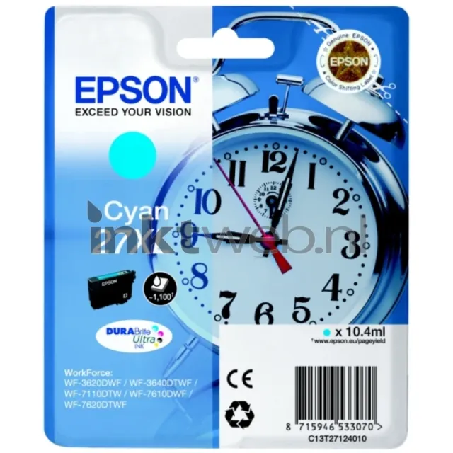 Epson 27XL cyaan (Origineel Hoge Capaciteit)