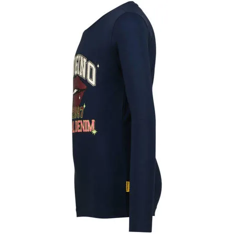 Vingino longsleeve met print donkerblauw, foto 2