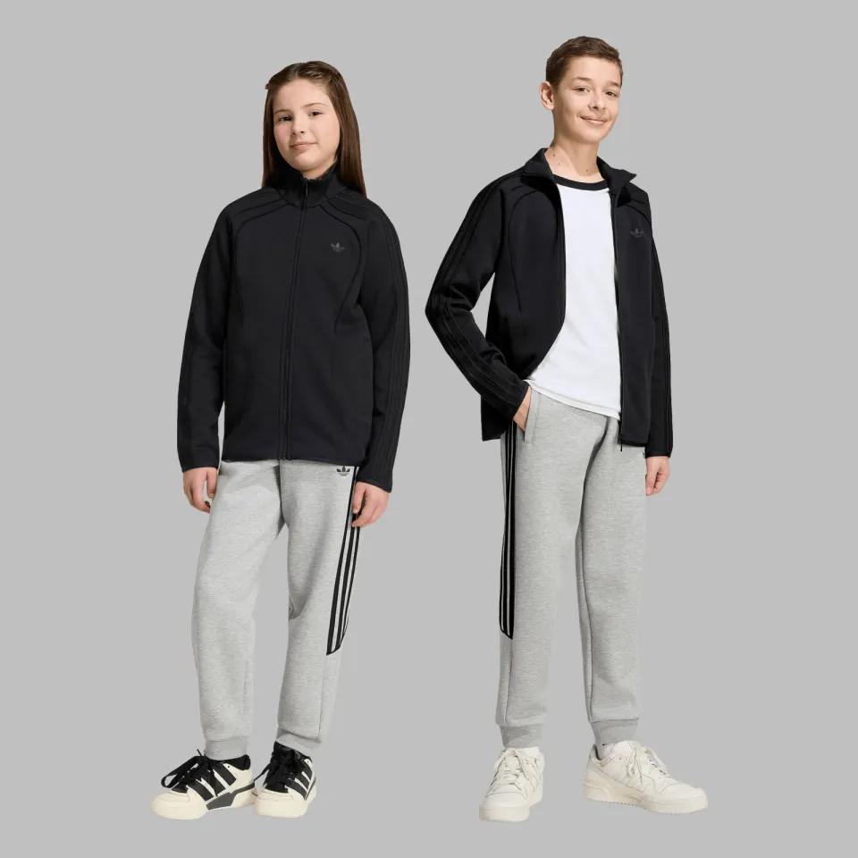Adidas Originals Spacer joggingbroek grijs melange Grijs melange/zwart