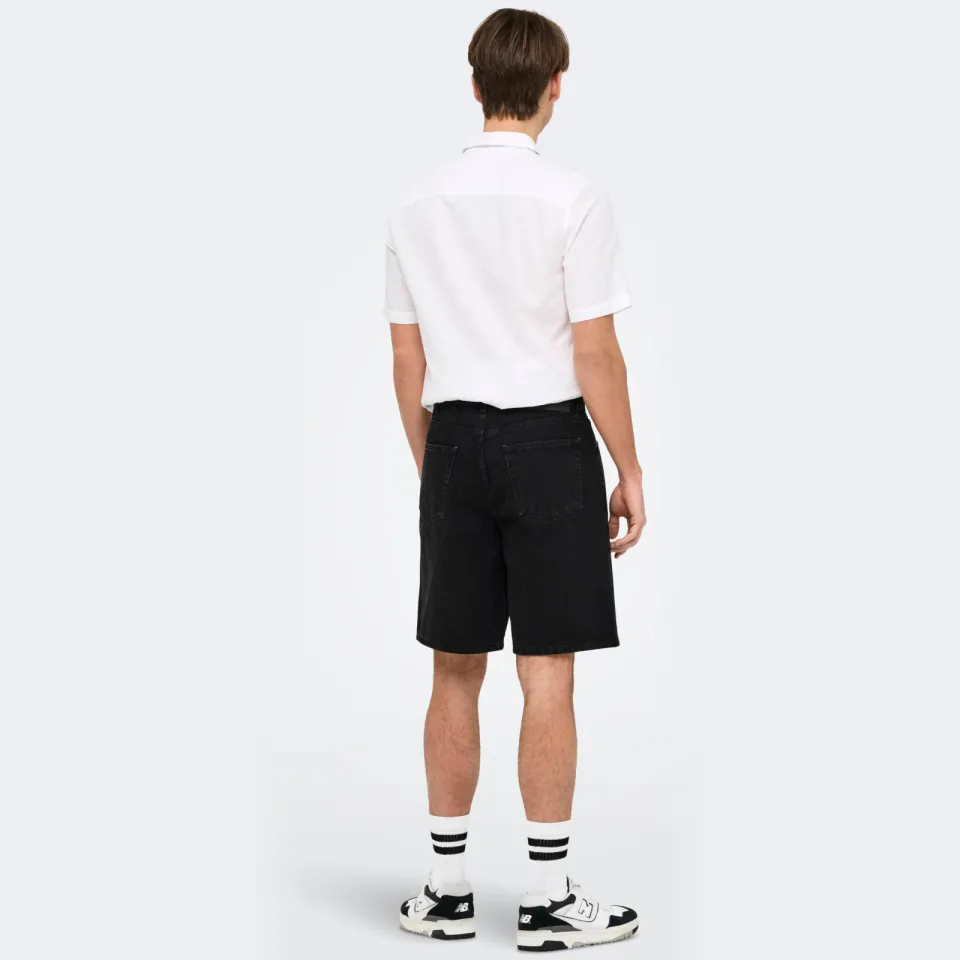 Only & Sons ONSFADE jeansshort zwart, foto 6
