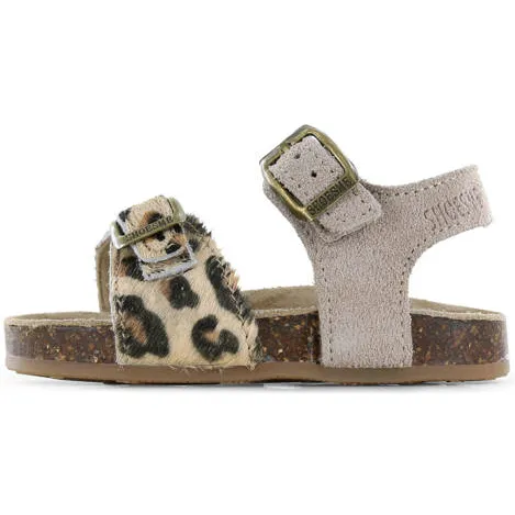 Shoesme leren sandalen met panterprint - taupe, foto 4