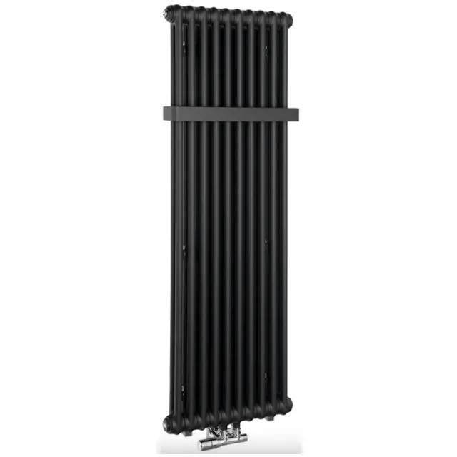 Designradiator Sapho Fede 150x49 cm Mat Zwart