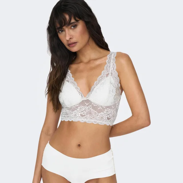 Only ONLCHLOE voorgevormde bralette gebroken wit, foto 4