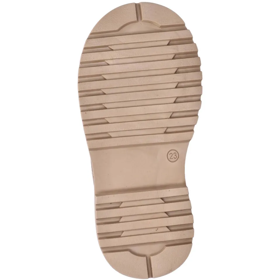 Nelson Kids nubuck veterboots met panterprint brons cognac/zwart, foto 7