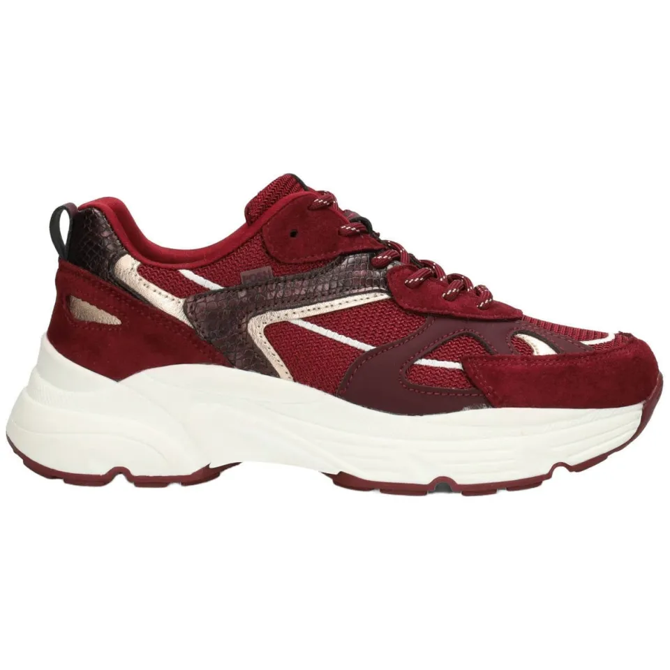 POSH by Poelman chunky suède sneakers - bordeaux