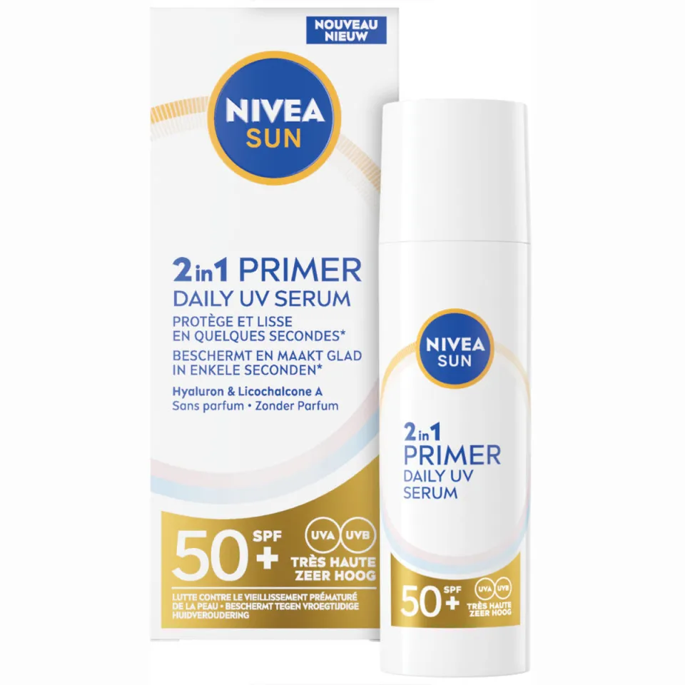 Nivea Sun 2in1 Primer Daily UV Serum SPF50+, foto 4