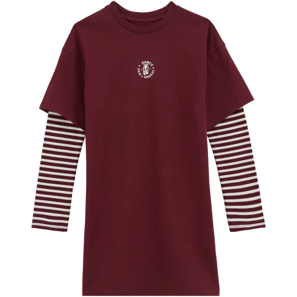WE Fashion T-shirtjurk donkerrood, foto 2