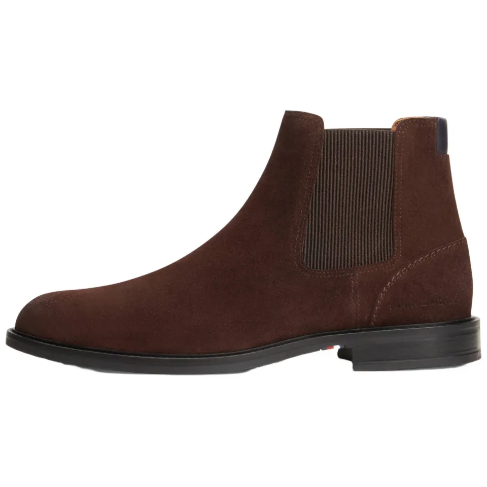 Tommy Hilfiger suède chelsea boots - bruin, foto 5
