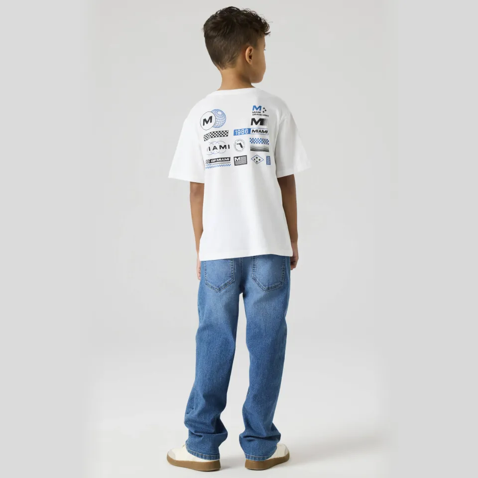 NAME IT t-shirt met backprint wit, foto 4