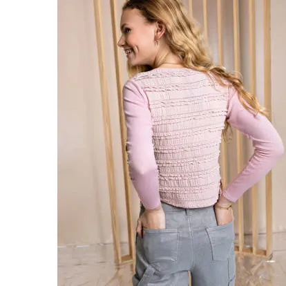 NoBell’ longsleeve roze, foto 3