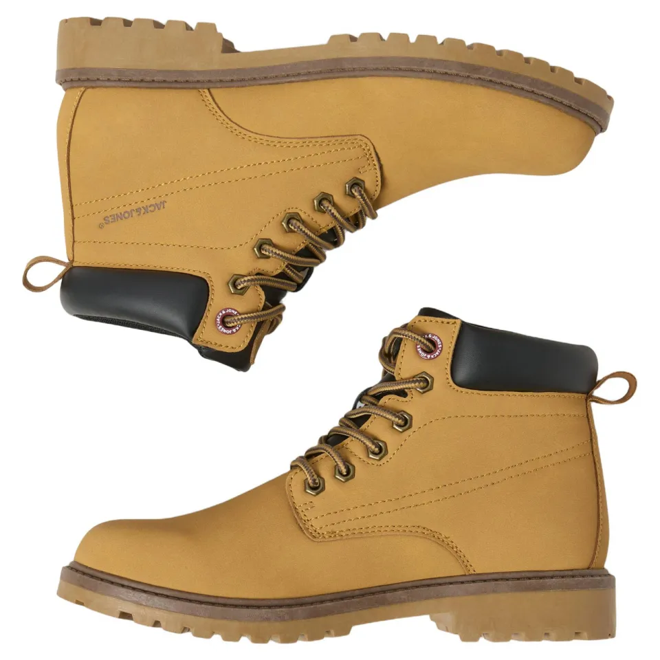 Jack & Jones enkelboots met profielzool - okergeel, foto 3
