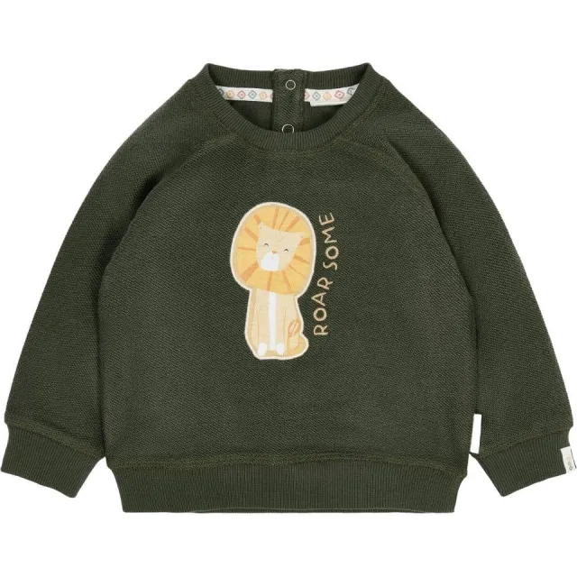 Little Dutch sweater met print - donkergroen, foto 2