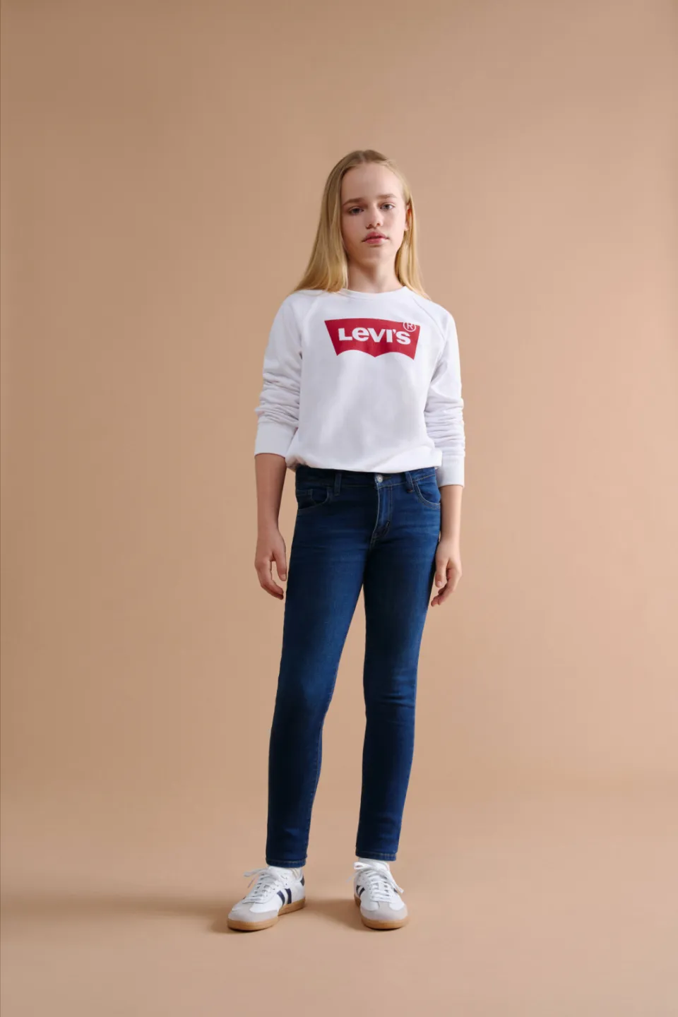 Levi's Kids sweater Key item met logo wit, foto 5