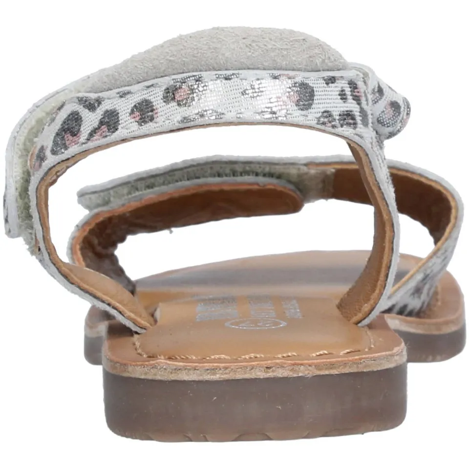 Braqeez leren sandalen zilver, foto 2