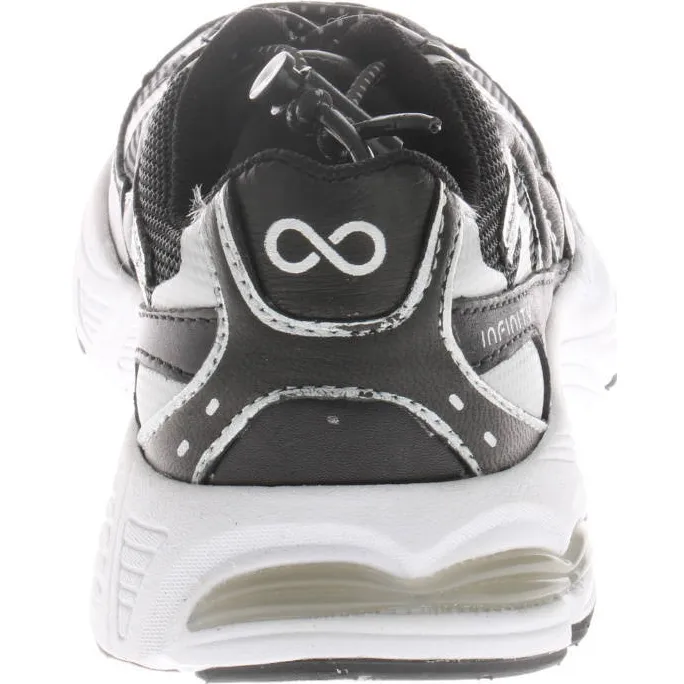 Hip leren sneakers met print - zwart/wit, foto 3