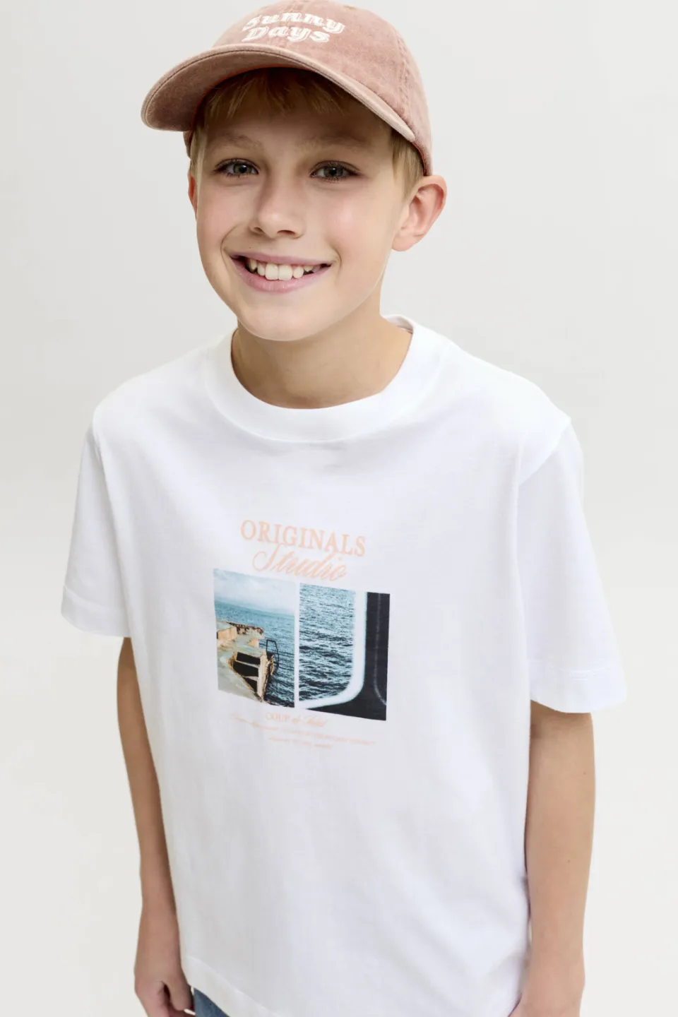 Jack & Jones t-shirt wit met print, foto 4