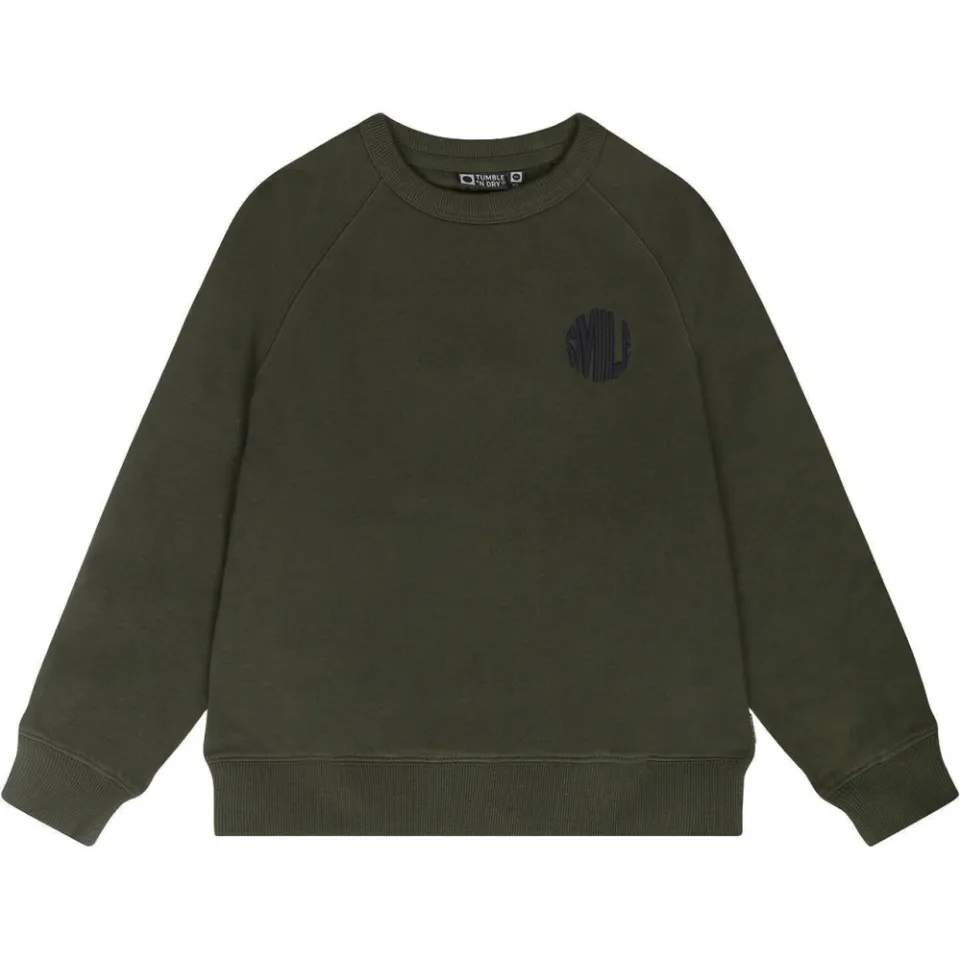 Tumble 'n Dry oversized sweater met backprint - olijfgroen, foto 5