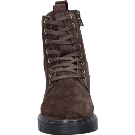 Nelson Kids suède enkelboots met profielzool - bruin, foto 3