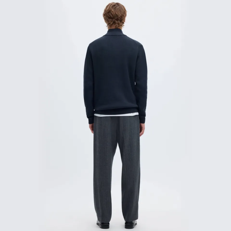 Selected gebreide trui donkerblauw sky captain, foto 5