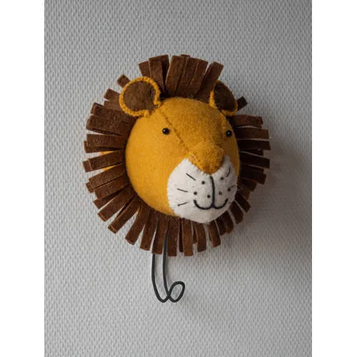Kidsdepot Leeuw wandhaak bruin/oker, foto 5