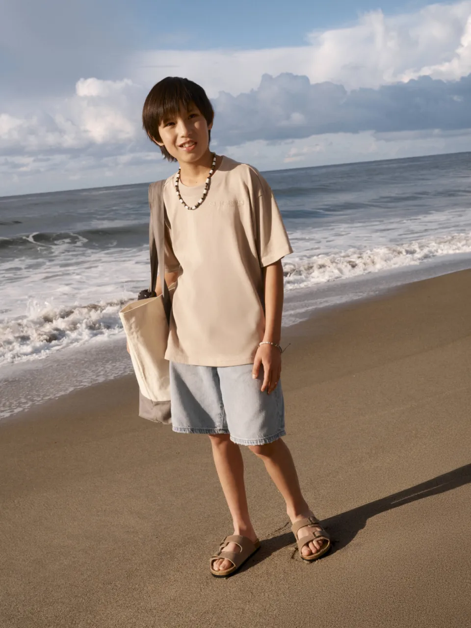 Abercrombie & Fitch jersey t-shirt taupe