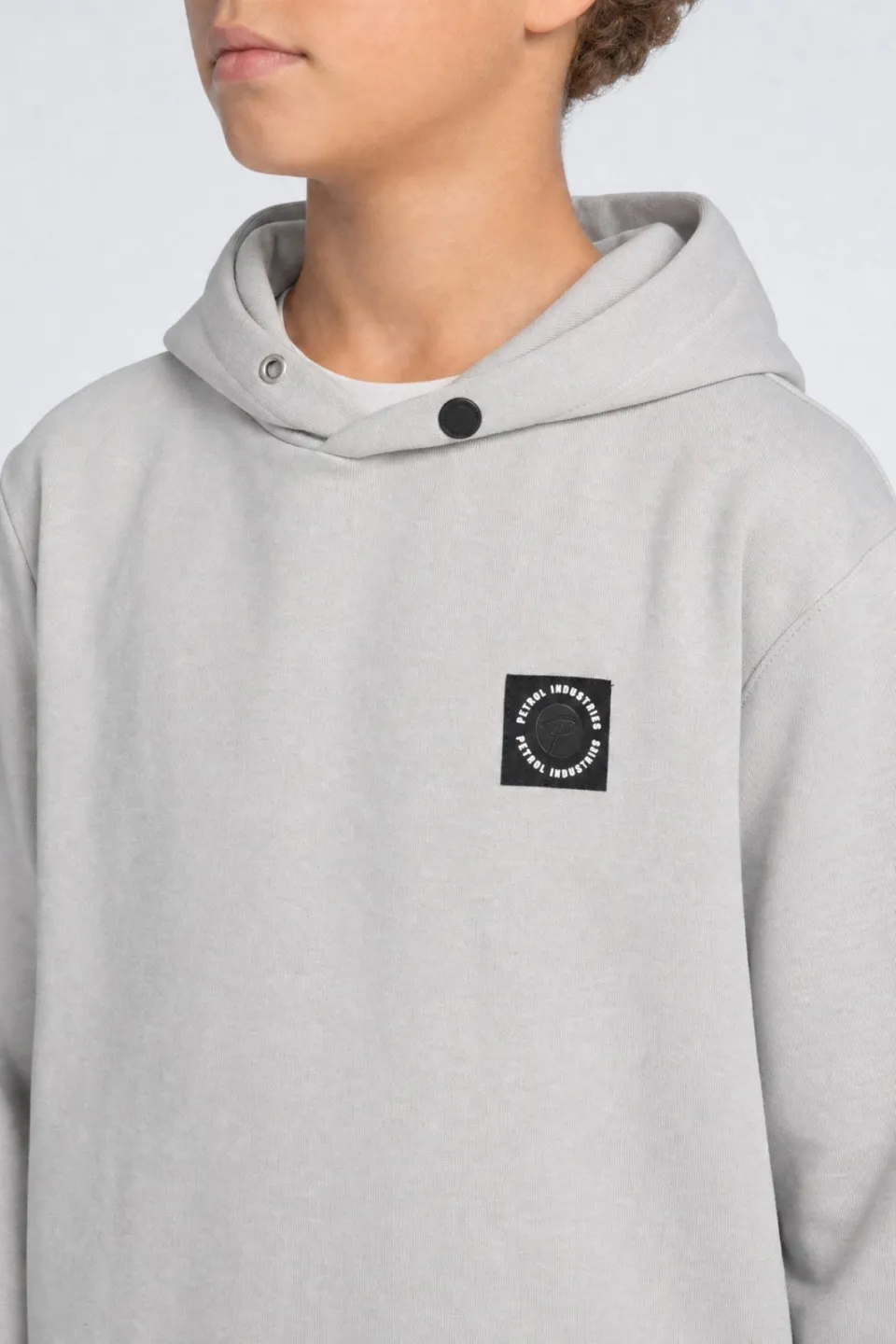 Petrol Industries hoodie met logo - lichtgrijs, foto 5