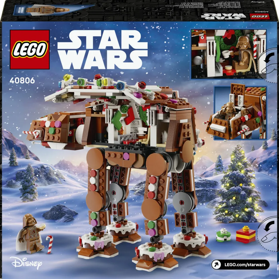 Lego Seasons and Occasions Star Wars Peperkoek AT-AT Walker Kerst Bouwpakket voor Kinderen 40806, foto 5