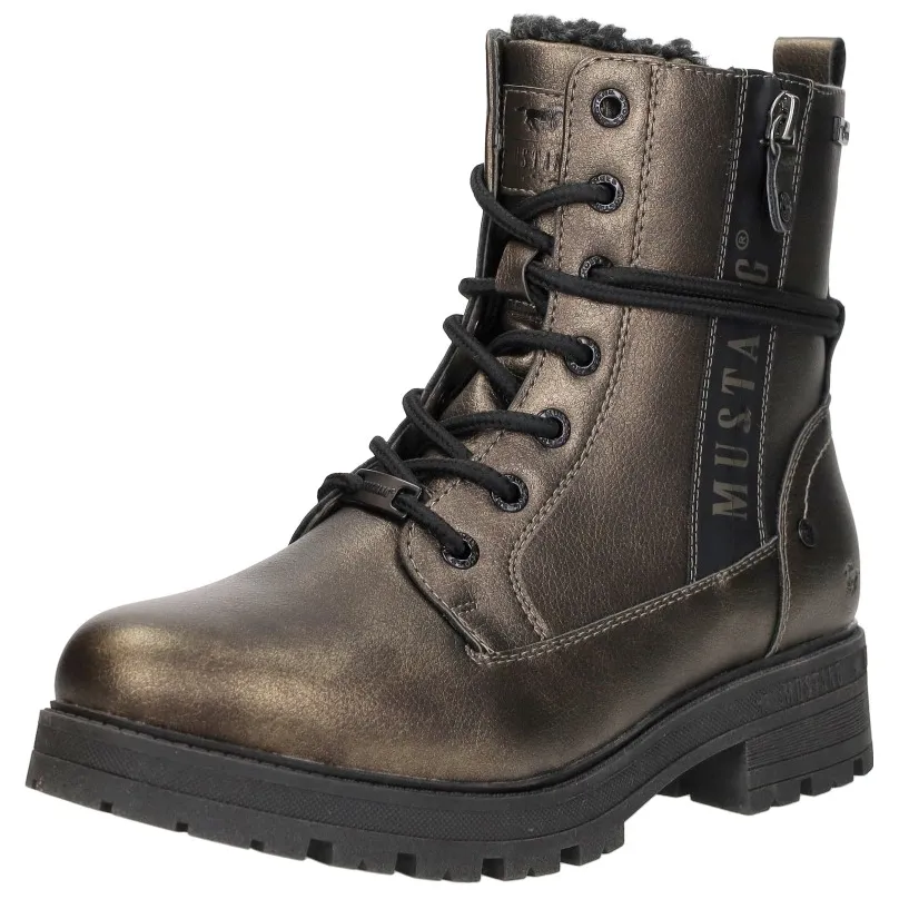 Mustang veterboots brons goudkleur, foto 4